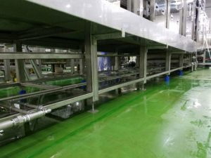 ベルトを高く、洗浄汚染の跳ね返り防ぎます